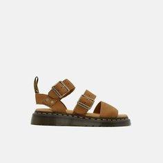 Сандалии Dr. Martens, размер 38 EU, коричневый