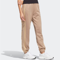 Брюки спортивные adidas Originals, размер XS, коричневый, бежевый, желтый, коралловый