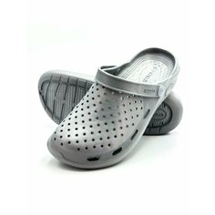 Шлепанцы Crocs, размер 38, серый
