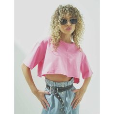Футболка H&T Collection, размер ONESIZE, рoзовый