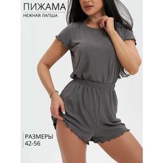 Пижама Nik Nika Домашний, размер 56, серый