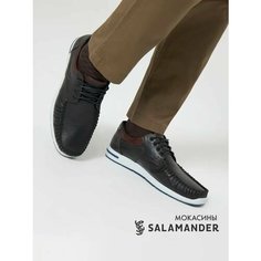 Мокасины Salamander, размер 42, черный