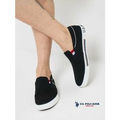 Слипоны U.S. POLO ASSN., размер 42, черный