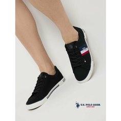 Кеды U.S. POLO ASSN. Весна-лето 2025, полнота 6 (RU)/ на среднюю стопу, размер 41, черный