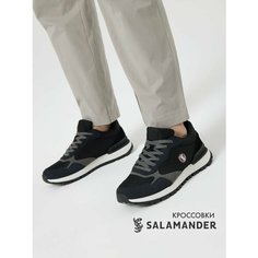 Кроссовки Salamander Весна-лето 2025, полнота 6 (RU)/ на среднюю стопу, размер 45, черный/серый