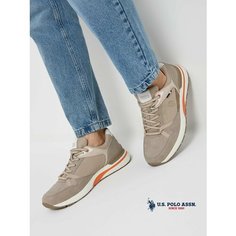 Кроссовки U.S. POLO ASSN. Весна-лето 2025, полнота 6 (RU)/ на среднюю стопу, размер 45, бежевый