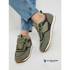 Кроссовки U.S. POLO ASSN. Весна-лето 2025, полнота 6 (RU)/ на среднюю стопу, размер 41, хаки
