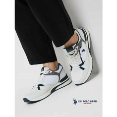 Кроссовки U.S. POLO ASSN. Весна-лето 2025, полнота 6 (RU)/ на среднюю стопу, размер 43, белый