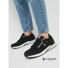 Кроссовки U.S. POLO ASSN. Весна-лето 2025, полнота 6 (RU)/ на среднюю стопу, размер 44, черный
