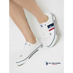 Кеды U.S. POLO ASSN. Весна-лето 2025, полнота 6 (RU)/ на среднюю стопу, размер 44, белый
