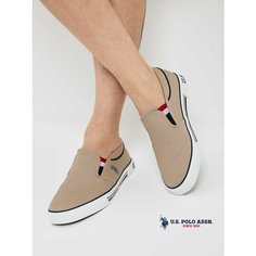 Слипоны U.S. POLO ASSN., размер 42, бежевый