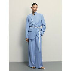 Брюки палаццо Zarina, размер 2XS (RU 40), лазурный