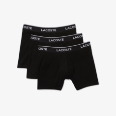 Трусы LACOSTE, комплект из 3 шт., размер 3XL, черный