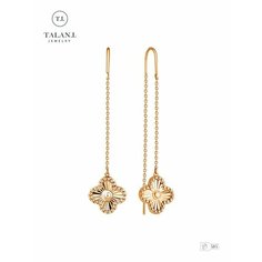 Серьги TALANT, красное золото, 585 проба, , золотистый Талант