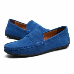 Мокасины , размер 46, light blue Без бренда