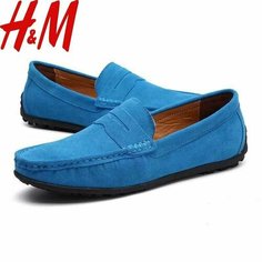 Мокасины , размер 46, navy Нет бренда