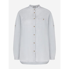 Рубашка OUTVENTURE Travel Womens Cotton LS Shirt, размер 46-48, небесный