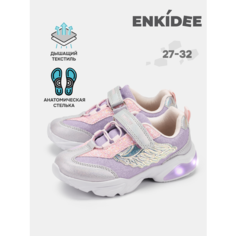 Кроссовки ENKIDEE, размер 28, фиолетовый, розовый