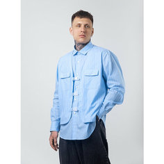 Рубашка Alexander & Barri с жилеткой, размер M/L, голубой