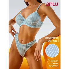 Комплект нижнего белья 2Night Wear, размер XS, голубой/синий