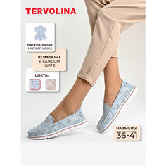 Мокасины TERVOLINA, размер 39, голубой