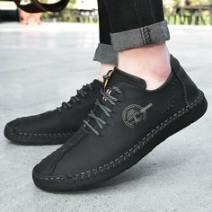 Мокасины , размер длина стопы 28.5cm, black No Brand