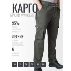 Брюки карго RAREBONE, размер 5XL-56, зелёный