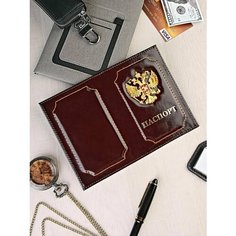 Обложка для паспорта Nobel, коричневый