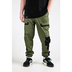 Брюки джоггеры BLK CROWN, размер XXXL, оливковый