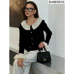 Кардиган EMBERENS, размер 40;46, , черный, Черный