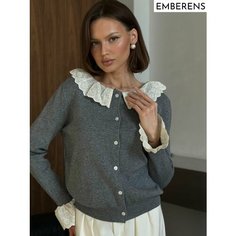 Кардиган EMBERENS, размер 40;46, , серый/серый