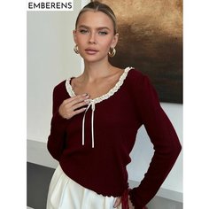 Джемпер EMBERENS, размер 40-44, , бордовый, бордовый