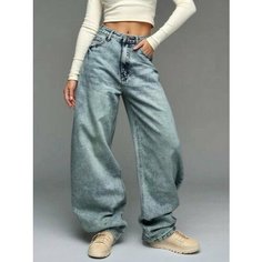 Джинсы багги Vintage baggy, размер W29, голубые Нет бренда