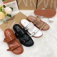 Босоножки сандалии zara, размер 235MM, белый Нет бренда