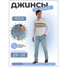 Джинсы классические , размер 29, светло-синий Нет бренда