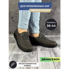Лоферы , размер 38, серый Нет бренда