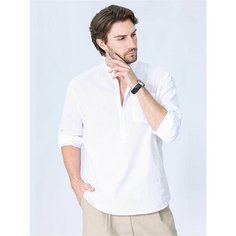 Рубашка Uniqlo Весна-лето 2025, размер 3XL, белый