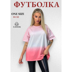 Футболка, размер ONE SIZE, розовый Нет бренда
