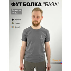 Футболка спортивная Mordor Tac. "База", 1 шт., размер 60-62, серая