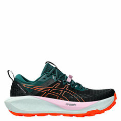 Кроссовки ASICS, размер US:6,5, черный, зеленый