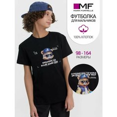 Футболка MARK FORMELLE Для мальчиков, размер 104/110, черный