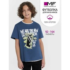 Футболка MARK FORMELLE для мальчиков, размер 140/146, синий