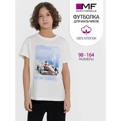 Футболка MARK FORMELLE для мальчиков, размер 134/140, белый