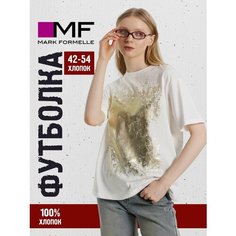 Футболка MARK FORMELLE Для женщин, размер XXL, белый