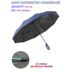 Смарт-зонт , синий/черный Кофанов