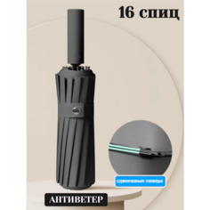 Смарт-зонт , черный/голубой Кофанов