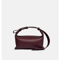 Сумка CNS - COINED IN STONE BOBBI mini burgundy, фактура зернистая, бордовый