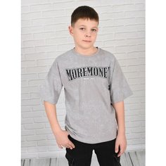 Футболка LIDЭКО футболка для мальчика, размер 76, серо-зеленый Lideko