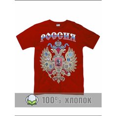 Футболка RexTex Россия, размер 52, черный