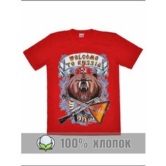 Футболка RexTex Россия, размер 48, черный